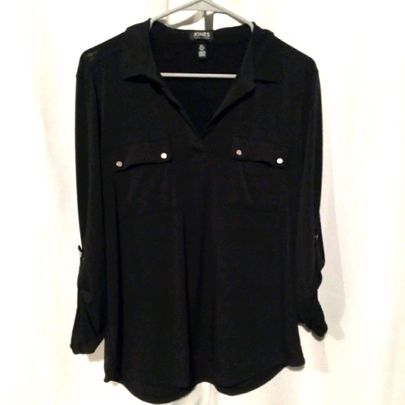 💣2/$15💣 [L] JONES NY ADJUSTABLE L/S - Picture 3 of 5